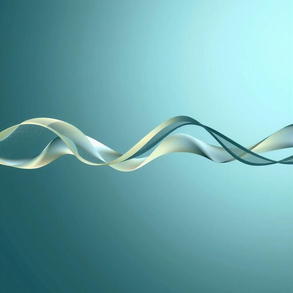 Abstract sound waves dissolving