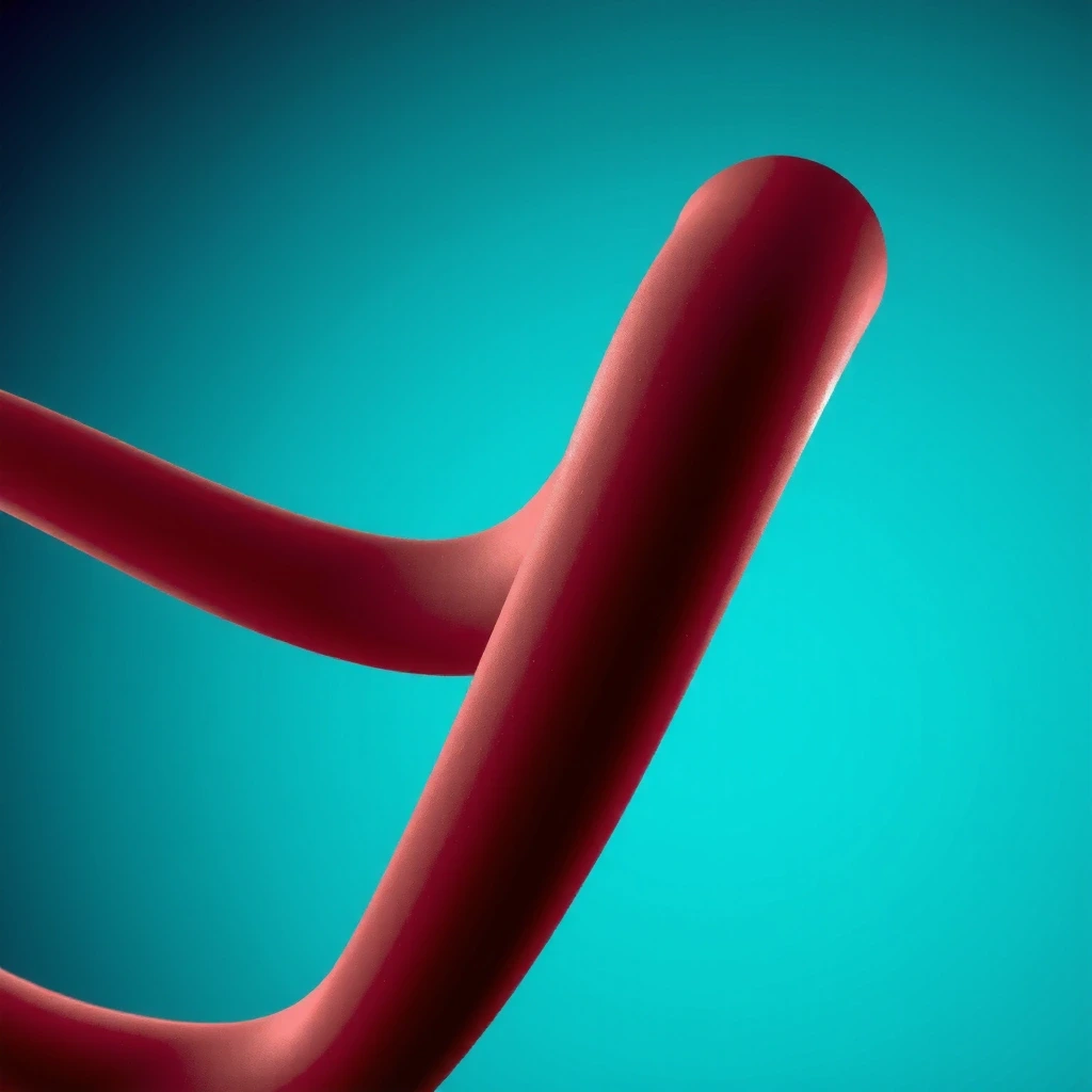 Abstrakte Darstellung der Mikrozirkulation